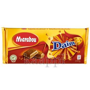 Marabou Daim, молочный шоколад с кусочками карамели