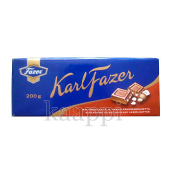 Молочный шоколад FAZER с дробленым фундуком 200 гр