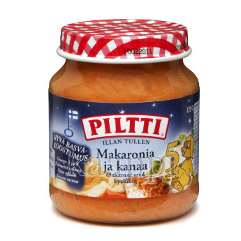 Детское питание Piltti макароны и курица с 5-ти мес.
