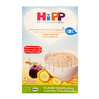 Овсяная каша HiPP с фруктами (слива, банан) с 8 месяцев 270г