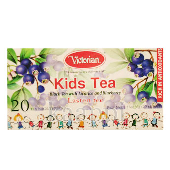 Черный чай Victorian c черникой и лакрицей для детей 20 пак.