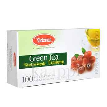 Зеленый чай Victorian с клюквой 100пак.
