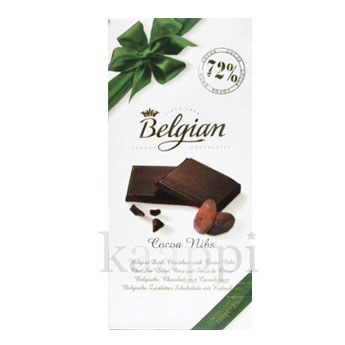 Шоколад чёрный Belgian 72% 100г