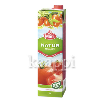 Сок томатный Marli Natur Tomaattimehu 100% 1л