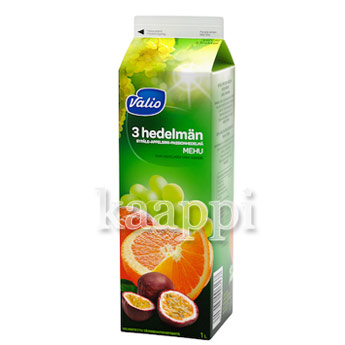 Фруктовый сок Valio 3 hedelm?n mehu (виноград, апельсин, маракуйя) 1л
