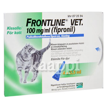 Средство внешних паразитов у кошек Frontline vet 4*0,5мл