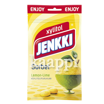 Жевательная резинка JENKKI Sorbet Lemonlime100г
