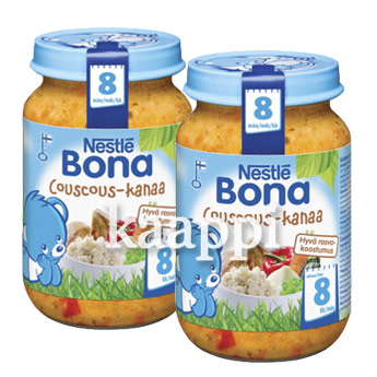 Детское питание Bona Couscous-kanaa кус-кус с курой 2x200г