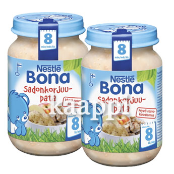 Детское питание Bona Sadonkorjuupata картофель, свинина 2x200г