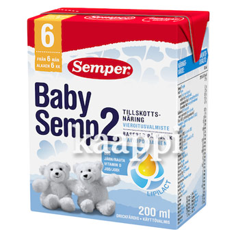 Детская молочная смесь Semper BabySemp 2 (жидкая) 200г