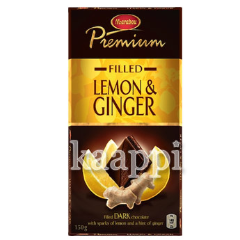 Темный шоколад Marabou Premium Dark Lemon & Ginger 40% 150г