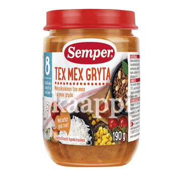 Детское питание Semper Tex Mex (мексиканская смесь) 190г