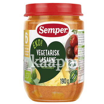 Детское питание Semper Vegetarisk Lasagne EKO 190г
