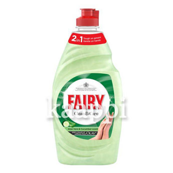 Средство для мытья посуды  2 в 1 Fairy Clean Care Aloe 500мл