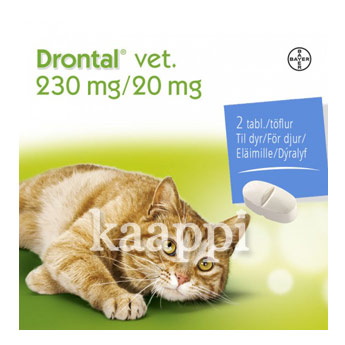 Антигельминтное средство для кошек Drontal vet. 230 мг/20 мг 2 табл.