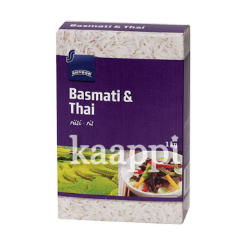 Смесь Басмати и тайского риса Rainbow Basmati & thairiisi 1кг