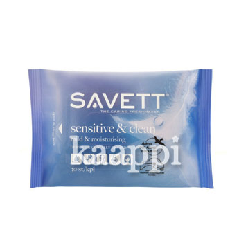 Влажные салфетки Savett Sensitive & Clean для чувствительной кожи 30шт