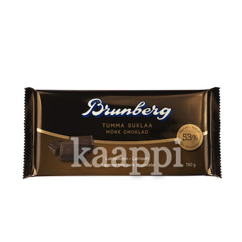 Темный шоколад без лактозы Brunberg Tumma suklaa laktoositon 150гр