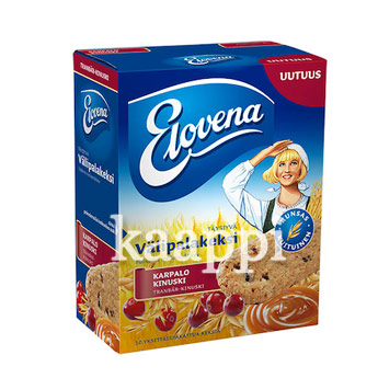Печенье с клюквой и карамелью Elovena karpalo-kinuski 10х30гр