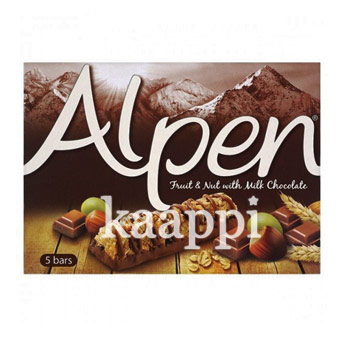 Зерновые батончики с фруктами и орехами в шоколаде Alpen 5x29гр