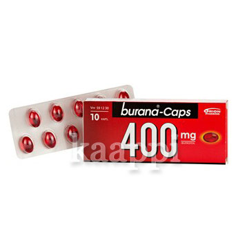 Препарат от боли и жара Burana-caps 400мг, 10 капсул