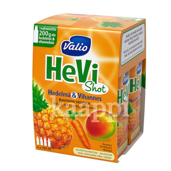 Сок Valio Hevi Shot Hedelma&Vihannes фруктово-овощной 4х100мл