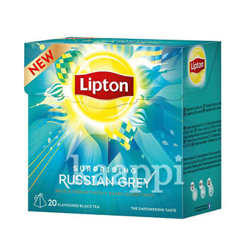 Чай черный Lipton Suprising Russian Grey с ароматом цитрусов 20пак.