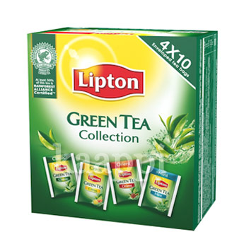 Зеленый чай Lipton Green Tea Collection vihrea tee valikoimapakkaus 40пак.