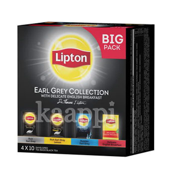 Чай Lipton Earl Grey Collection musta tee ассорти 40пак.