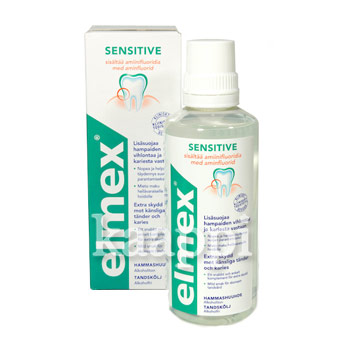 Жидкость для полоскания рта Elmex Sensitive для чувствительных зубов 400мл