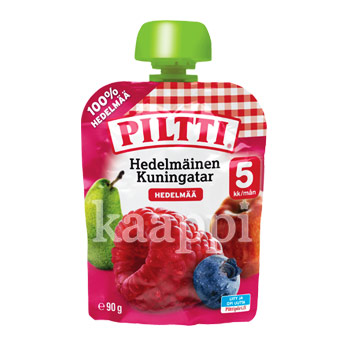 Детское питание Piltti Hedelmainen Kuningatar фруктовое (с 5 месяцев)  12х90гр