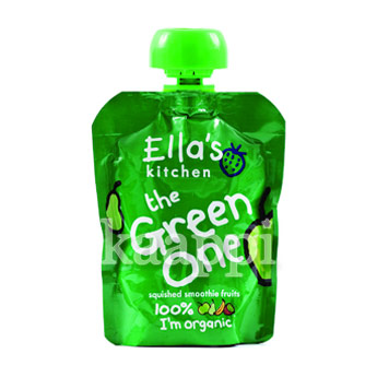 Детское питание Ella's Kitchen the Green One Смузи из зеленых фруктов (с 6 месяцев) 90гр