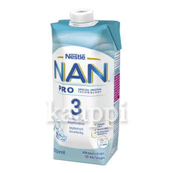 Детская готовая молочная смесь Nestle NAN PRO 3, 500мл