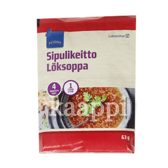 Луковый суп Rainbow Sipulikeitto быстрого приготовления (4 порции) 63гр