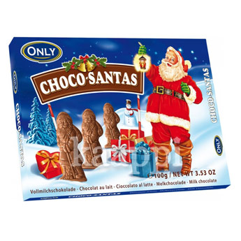 Набор шоколадных дед морозов Only Choco-Santas100гр
