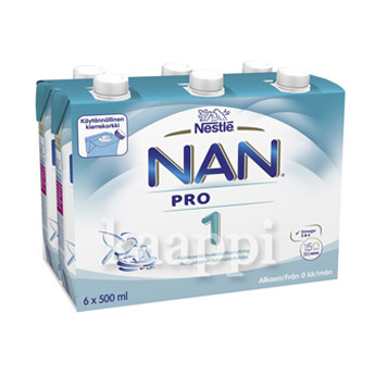 Готовая молочная смесь Nestle Nan Pro - 1 от 0 до 6 мес. 6x500 мл