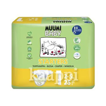 Подгузники Muumi Baby 1 Starters, 2-5кг, 25шт.
