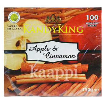 Чай KandyKing Apple & Cinnamon яблоко с корицей 100 пакетиков,150г