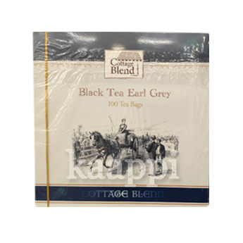 Чёрный чай Cottage Blend Black Tea Earl Grey Эрл Грей 100 пакетиков, 150г