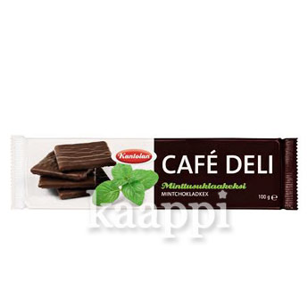 Печенье с мятной помадкой в шоколаде Kantolan Café Deli 100г