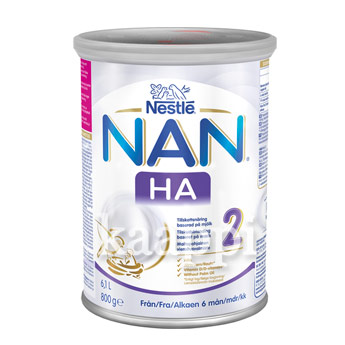 Сухая молочная смесь Nestle NAN HA - 2 от 6 до 12мес. 800г (гипоаллергенная)