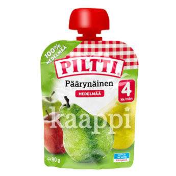 Детское питание Piltti Paarynainen с 4-х мес. 90г