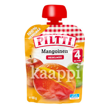 Детское пюре Piltti Mangoinen (яблоко, манго ) с 4-х мес. 90г