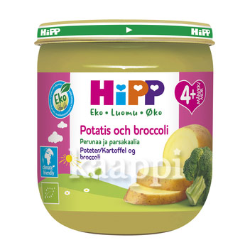 Детское питание Hipp potatis och broccoli картофель, брокколи (с 4 месяцев) 12х125гр