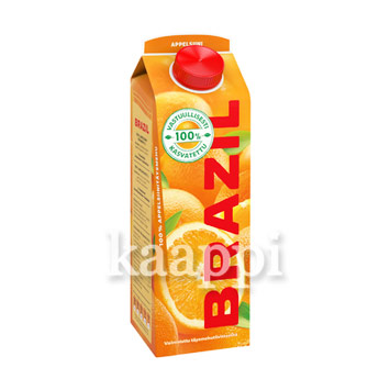 Сок Brazil апельсиновый 100% 1л