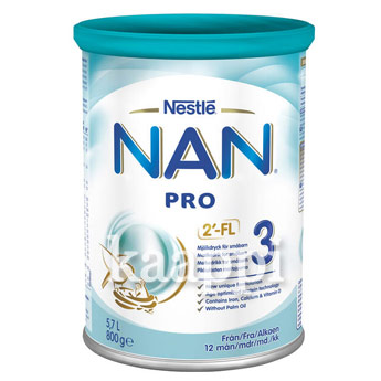 Сухая молочная смесь Nestle NAN PRO - 3  (с 12 мес.) 800г из Финляндии