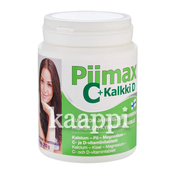 Витамины для волос и ногтей Piimax C + Kalkki D 300 табл из финляндии