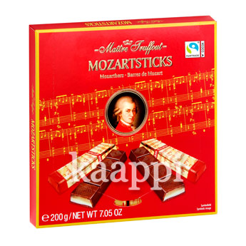 Темный шоколад Mozart с марципаном 200г