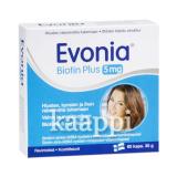 Витамины для роста волос Evonia Biotin Plus 5mg 60 кап