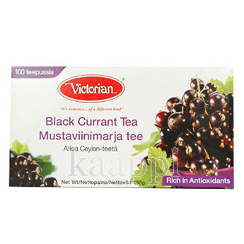 Черный чай Victorian с черной смородиной 100пак.